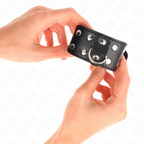 KINK - Sangle double réglable à clous noirs