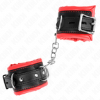 KINK - RESISTENZA DA POLSO PESANTE CON FODERA IN PELLICCIA ROSSA REGOLABILE 20-30 CM X 6 CM