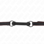 KINK - BÂILLON EN OS AVEC SANGLE RÉGLABLE EN SIMILI CUIR NOIR 41-57 CM