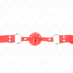 KINK - BALL GAG COMPLETE RED HARD HOLLOW 62 x 2 CM