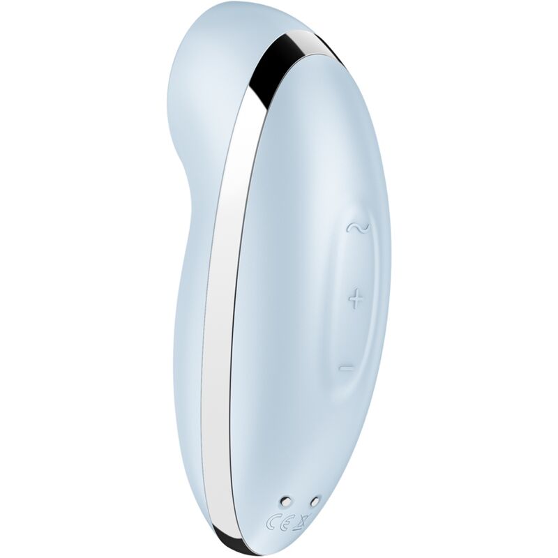 SATISFYER - TAP &amp; CLIMAX 2 VIBRATEUR ET STIMULATEUR BLEU