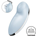 SATISFYER - TAP & CLIMAX 2 VIBRATORE E STIMOLATORE BLU