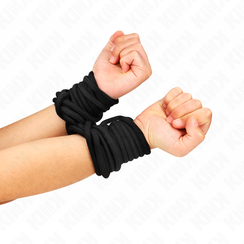 KINK - CORDE EN COTON NOIR DE 10 MÈTRES