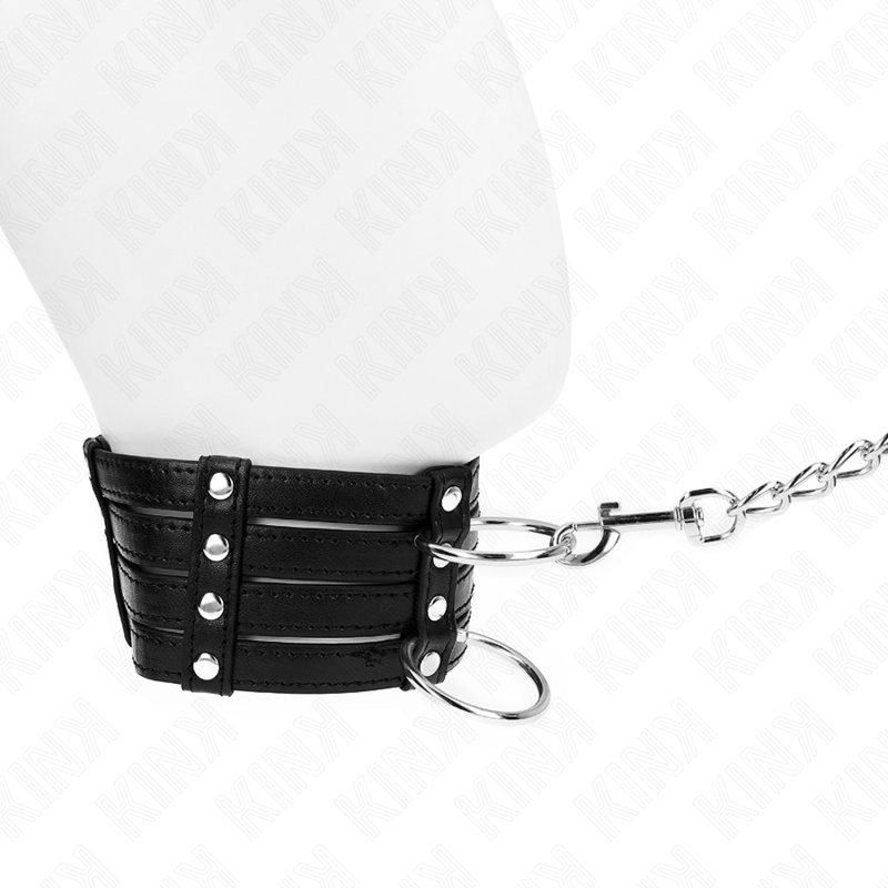 KINK - Collier ceinture style sub 65 cm, ajustable de 35 à 51 cm x 7 cm