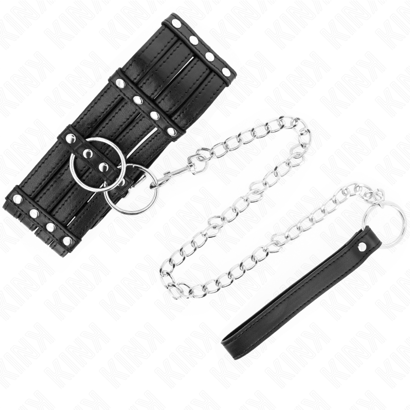 KINK - Collier ceinture style sub 65 cm, ajustable de 35 à 51 cm x 7 cm