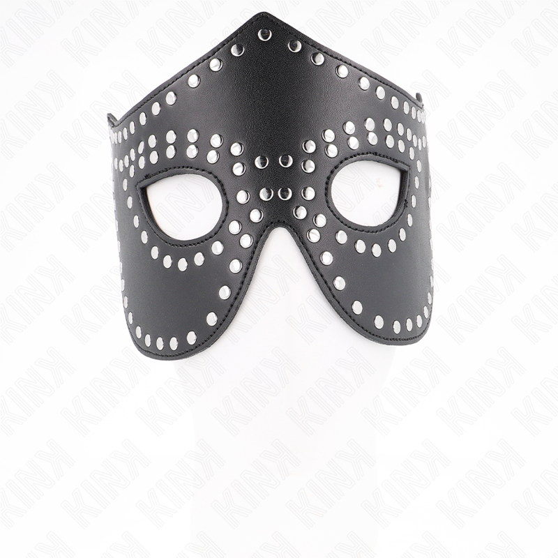 KINK - MASQUE EN CUIR AVEC RIVETS MODÈLE 2 30 x 12 CM