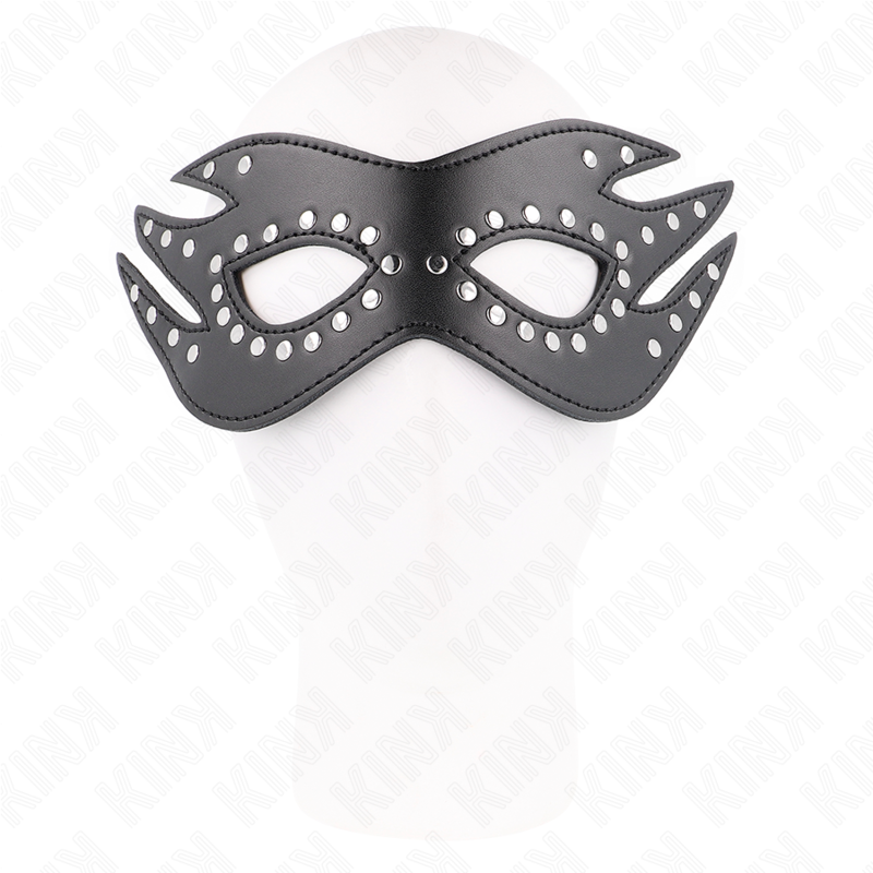 KINK - MASQUE EN CUIR AVEC RIVETS MODÈLE 3 26 x 9,5 CM