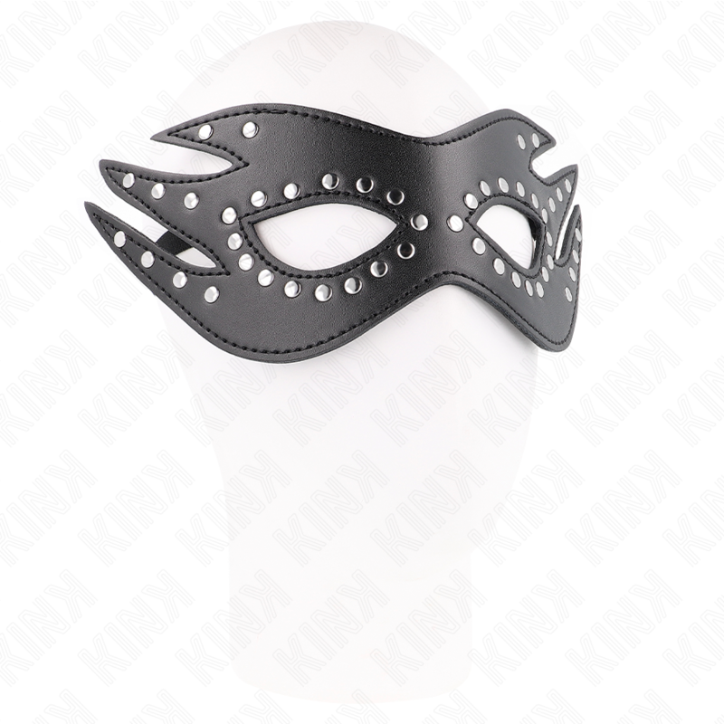 KINK - MASQUE EN CUIR AVEC RIVETS MODÈLE 3 26 x 9,5 CM