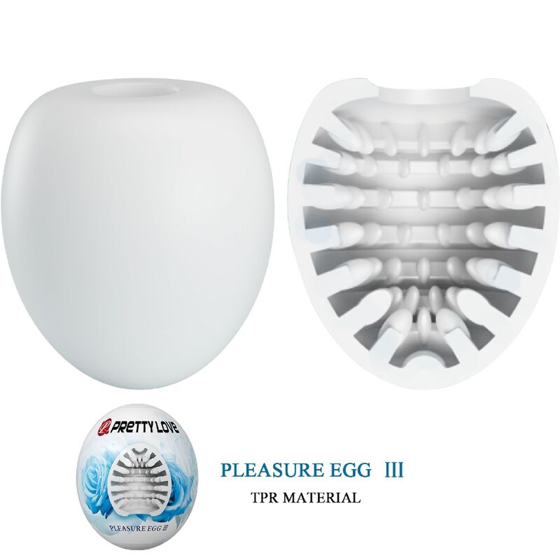 PRETTY LOVE - EGG WHITE MALE MASTURBATOR