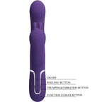 PRETTY LOVE - CAMMY 4-IN-1 MULTIFUNCTIONAL TRIPLE VIBRATOR PURPLE