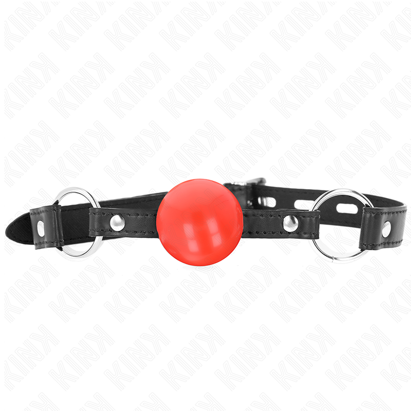KINK - BÂILLON BOULE ROUGE EN TPE 4 CM 60 x 2 CM