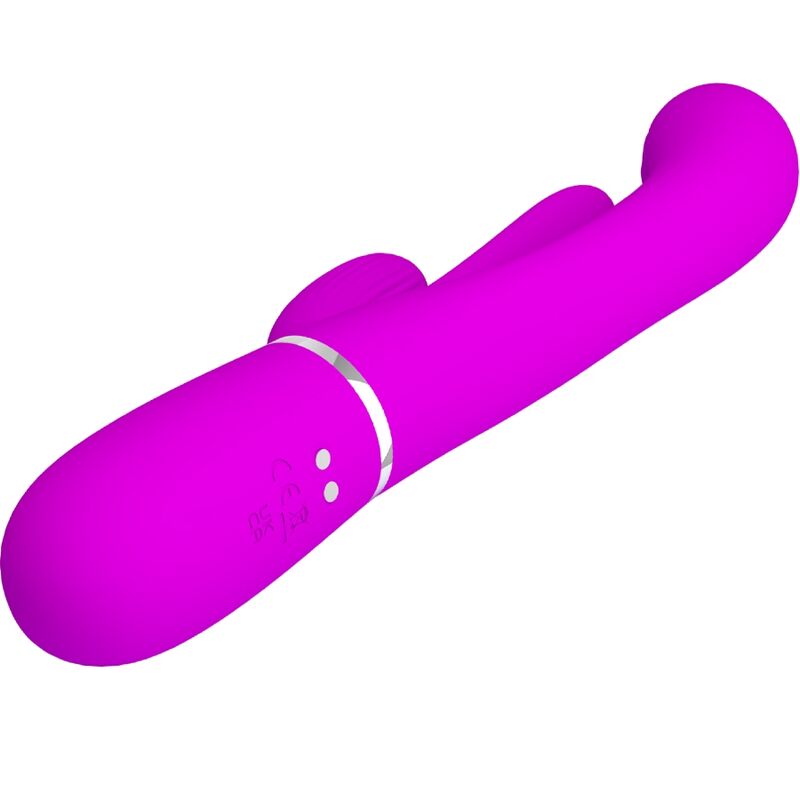 PRETTY LOVE - SHANIA MULTIFUNCTIONAL TRIPLE RABBIT VIBRATOR PINK