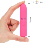 INTENSE - SYMONE VIBRANT BALLE RECHARGEABLE USB 8 VIBRATIONS ROSE 10 X 2,2 CM