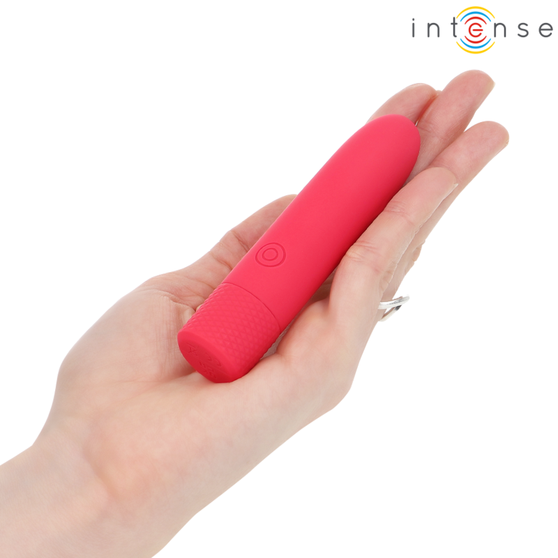 INTENSE - SYMONE BALLE VIBRANTE RECHARGEABLE USB 8 VIBRATIONS ROUGE 10 X 2,2 CM