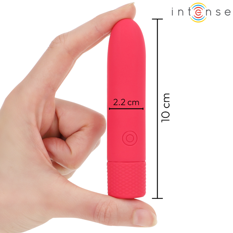 INTENSE - SYMONE BALLE VIBRANTE RECHARGEABLE USB 8 VIBRATIONS ROUGE 10 X 2,2 CM