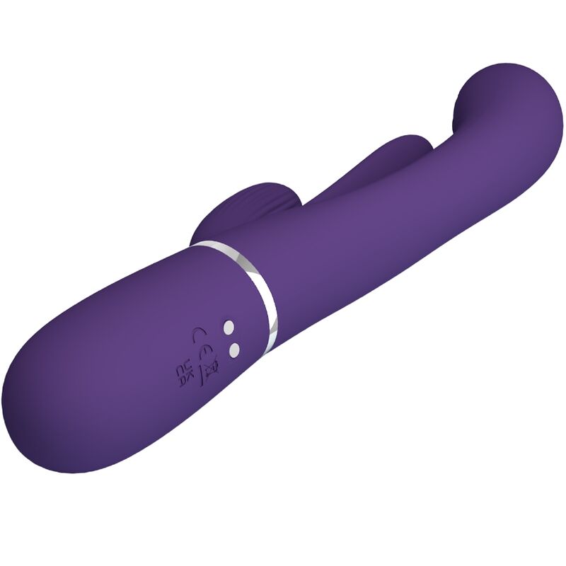 JOLIE AMOUR - SHANIA VIBRATEUR TRIPLE LAPIN MULTIFONCTIONNEL VIOLETTE