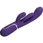 PRETTY LOVE - SHANIA MULTIFUNCTIONAL TRIPLE RABBIT VIBRATOR PURPLE