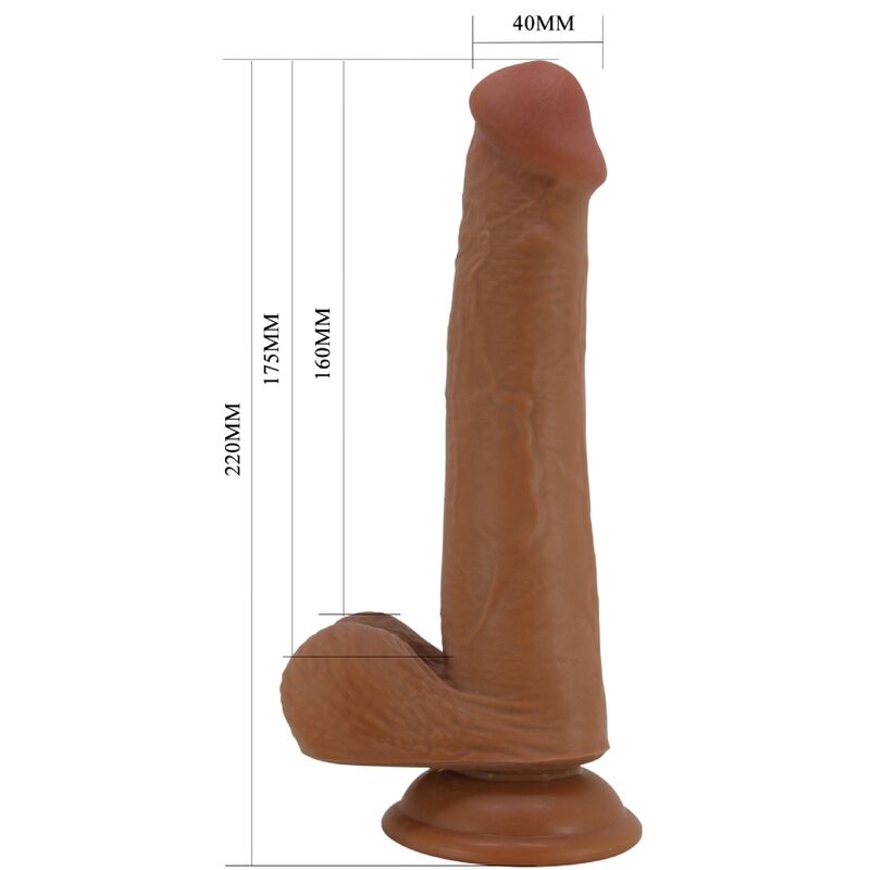 PRETTY LOVE - 22 CM HIGH REALISTIC DILDO BROWN