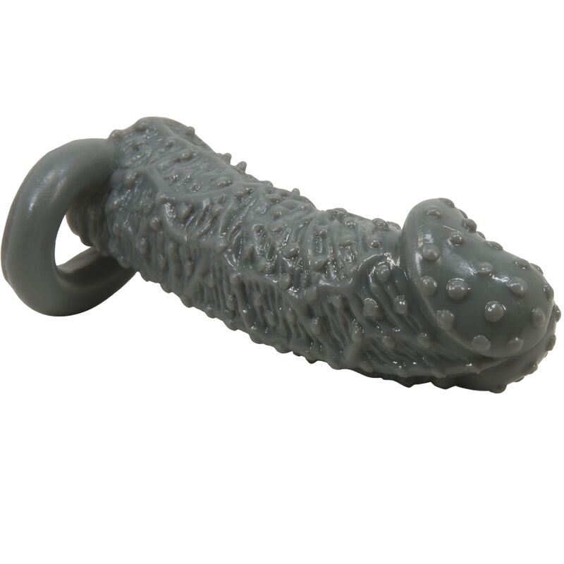 PRETTY LOVE - REALISTIC PENIS ENLARGEMENT MODEL AND DELAY SLEEVE 2 GREY