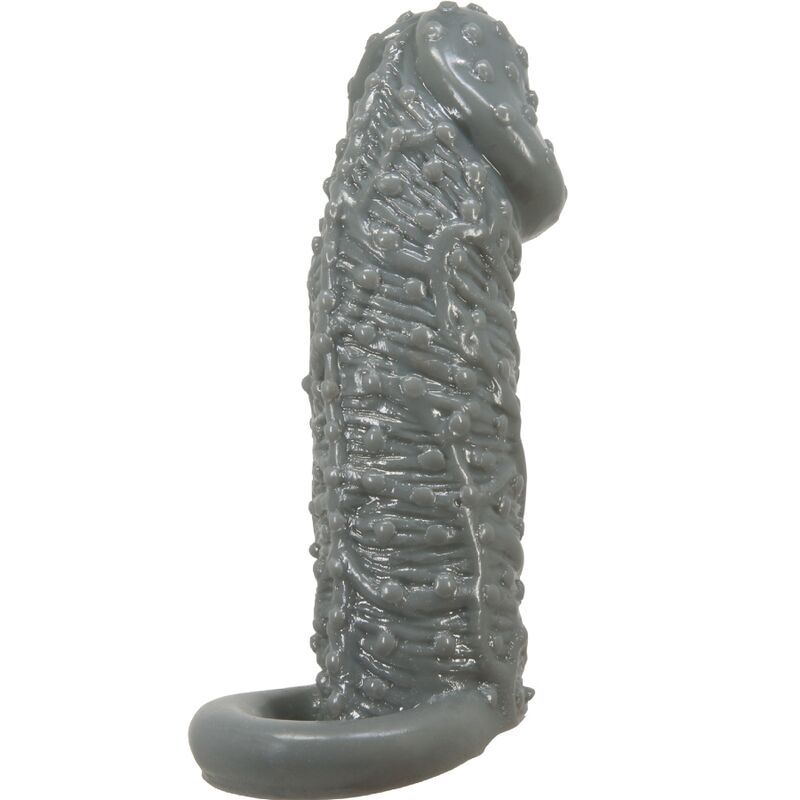 PRETTY LOVE - REALISTIC PENIS ENLARGEMENT MODEL AND DELAY SLEEVE 2 GREY