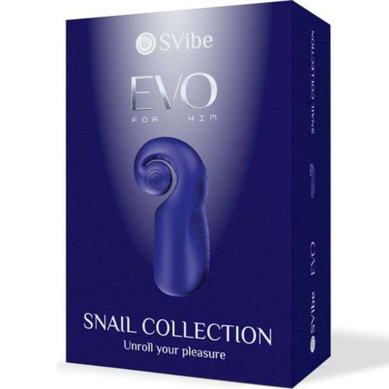 SNAIL VIBE - EVO FOR HIM SLIDE NROLL MALE MASTURBATOR DARK BLUE