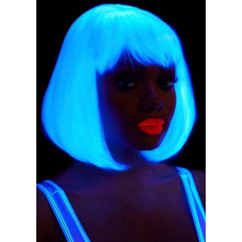 LEG AVENUE - GLOW-IN-THE-LIGHT WHITE BOB WIG
