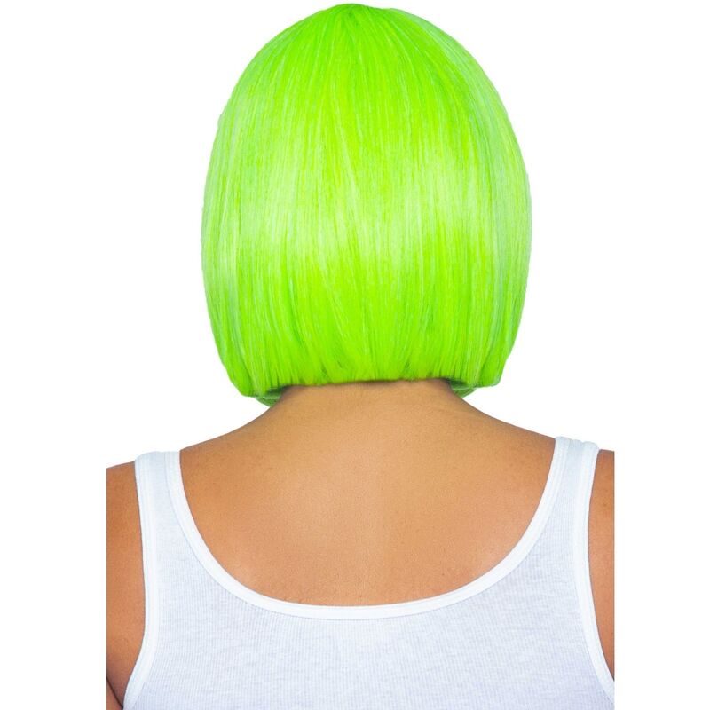 LEG AVENUE - NEON GREEN FLUORESCENT BOB WIG