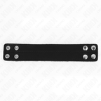 KINK - LEATHER COCK RING WITH PRESSURE CLOSURE 18.5 X 3.3 CM