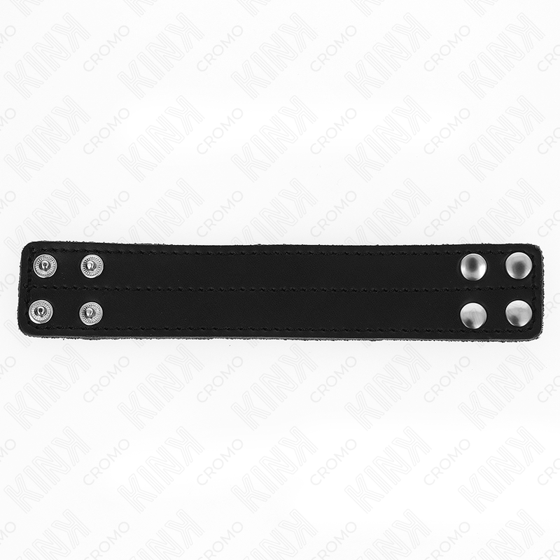 KINK - LEATHER COCK RING WITH PRESSURE CLOSURE 18.5 X 3.3 CM