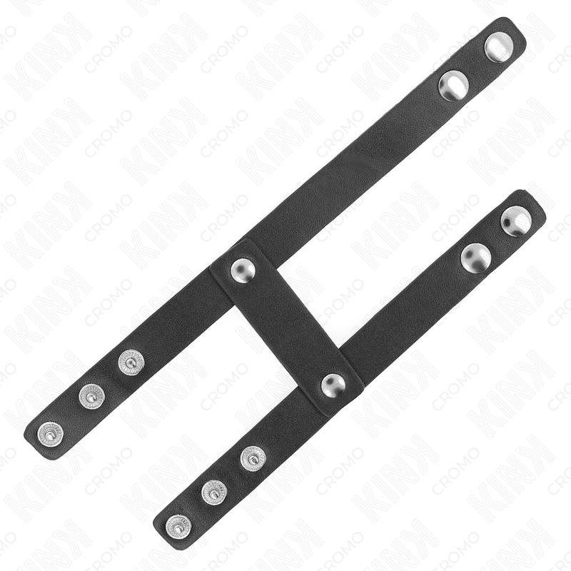 KINK - ANNEAU PÉNIEN DOUBLE EN CUIR RÉGLABLE