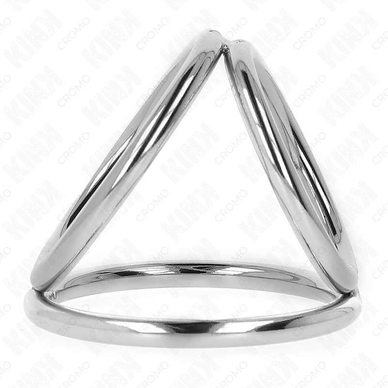 KINK - 3.8CM TO 5CM TRIPLE CHROME METAL COCK RING MODEL 2