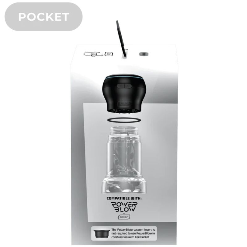 KIIROO - FEEL POCKET STROKER CRYSTAL DI KIIROO TRASPARENTE