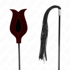 KINK - ROSE-SHAPED SILICONE WHIP 45 CM