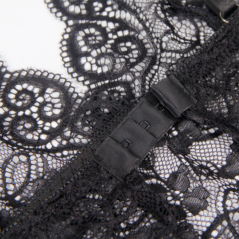 SUBBLIME - 953911 SILK AND LACE NIGHTGOWN + BLACK SLIP S/M