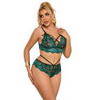 SUBBLIME - 954093 Soutien-gorge et culotte en dentelle verte L/XL