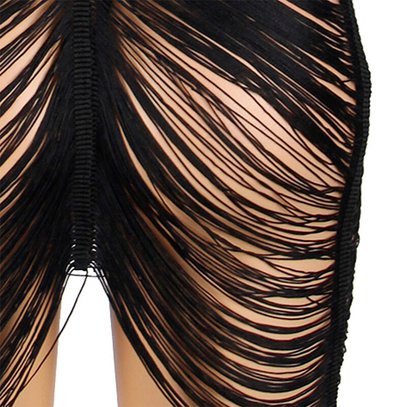 SUBBLIME - 954239 STRAPS DRESS + BLACK THONG L/XL