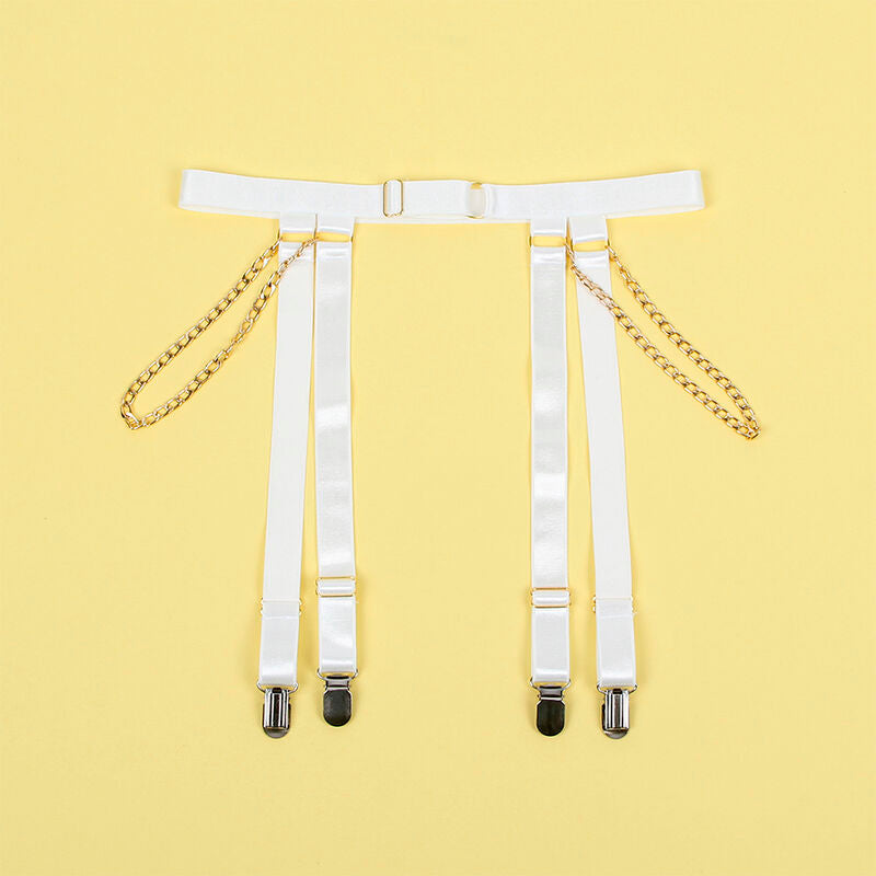 SUBBLIME - 954284 BODY WITH CHAINS + BELT JACKETS WHITE S/M