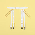 SUBBLIME - 954284 BODY WITH CHAINS + BELT JACKETS WHITE S/M