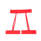 SUBBLIME - 954338 BRA + THONG + BELT WITH RED HEART PRINT L/XL