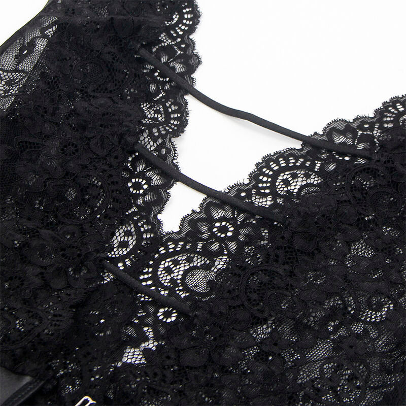 SUBBLIME - 954390 SEXY BODY WITH BLACK GARTER BELT L/XL