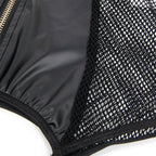 SUBBLIME - 954451 SEXY BLACK LEATHER MESH DRESS L/XL