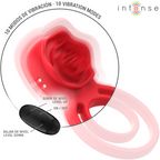 INTENSE - GAIL ROSE STIMULATOR 10 VIBRATIONS RED REMOTE CONTROL