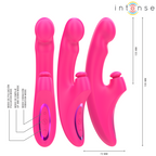 INTENSE - 13.5 CM MULTIFUNCTIONAL 3-IN-1 EMI VIBRATOR 10 VIBRATIONS PINK