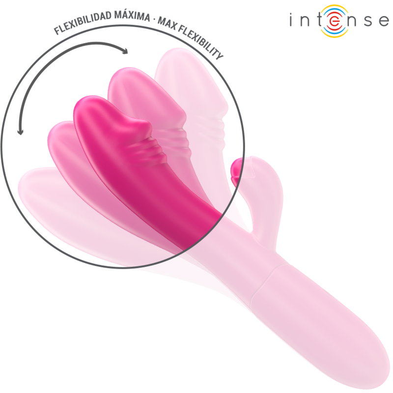 INTENSE - IVY FLEXIBLE VIBRATOR 10 VIBRATIONS WITH PINK TONGUE STIMULATION