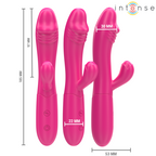 INTENSE - VIBRATORE FLESSIBILE IVY 10 VIBRAZIONI CON STIMOLAZIONE DELLA LINGUA ROSA