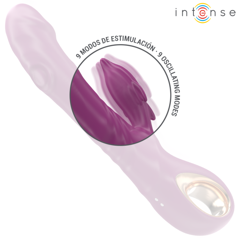 INTENSE - HALLE MULTIFUNCTIONAL VIBRATOR WITH PURPLE DOLPHIN TONGUE STIMULATING