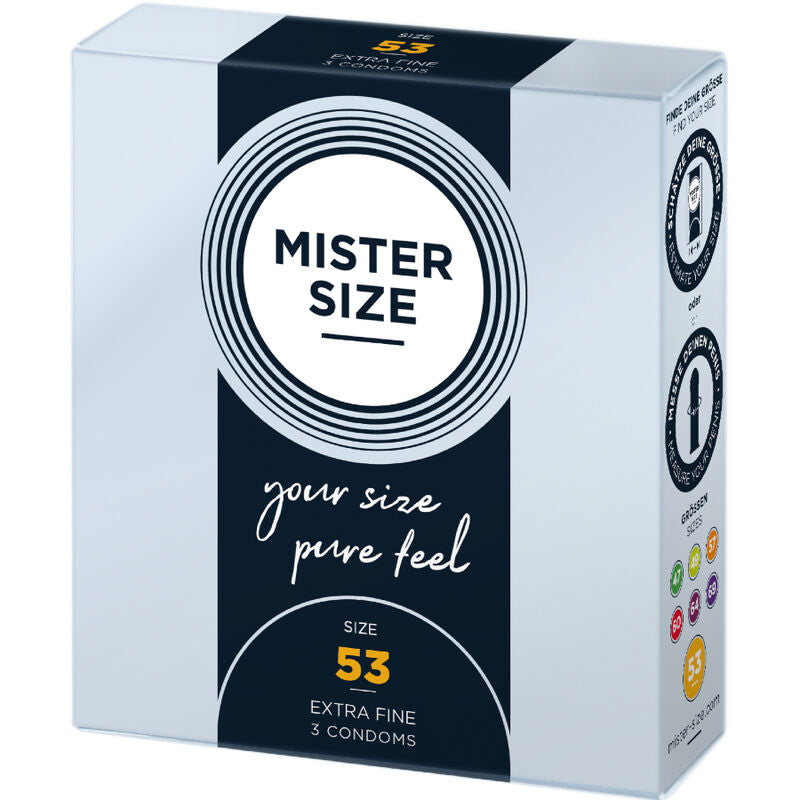 MISTER SIZE - PRÉSERVATIFS TAILLE M 53 MM (3 UNITÉS)