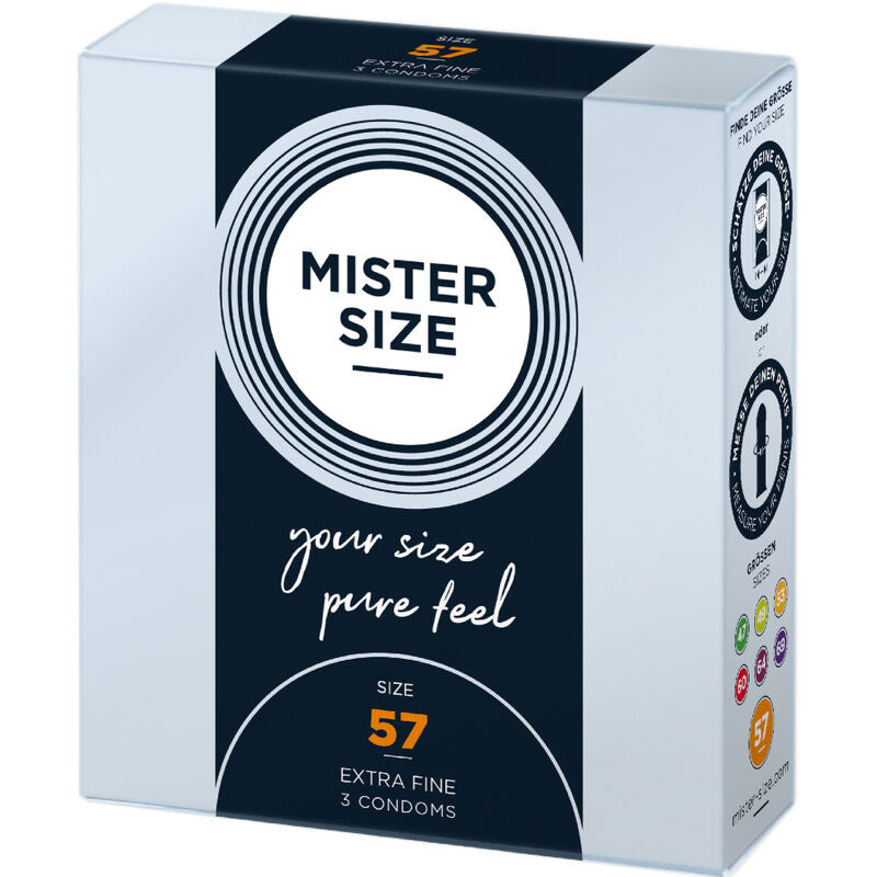 MISTER SIZE - PRÉSERVATIFS TAILLE L 57 MM (3 UNITÉS)