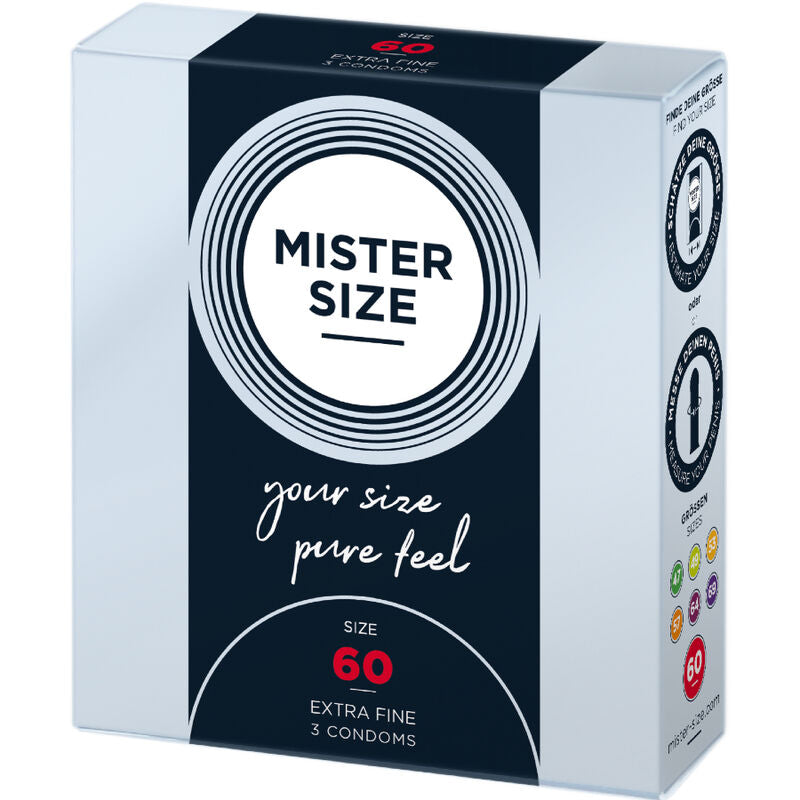 MISTER SIZE - PRÉSERVATIFS TAILLE XL 60 MM (3 UNITÉS)