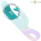 INTENSE - MONICA RABBIT VIBRATEUR AVEC STIMULATEUR DE POINT G ROTATIF BLEU
